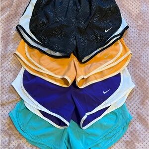 Nike Women's Athletic Shorts - Black, Orange, Purple, Teal